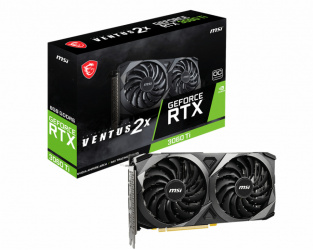 Tarjeta de Video MSI NVIDIA GeForce RTX 3060 Ti Ventus 2X OCV1, 8GB 256-bit GDDR6, PCI Express 4.0  