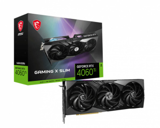 Tarjeta de Video MSI NVIDIA RTX 4060 TI GAMING X SLIM 16G, 16GB 128-bit GDDR6, PCI Express x8 4.0  