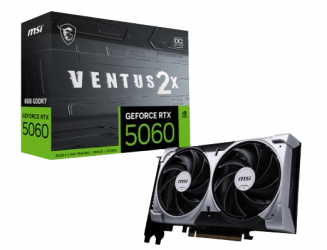 Tarjeta de Video MSI NVIDIA GeForce RTX 5060 VENTUS 2X OC, 8GB 128-bit GDDR7, PCI Express x16 4.0  
