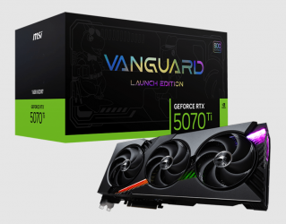 Tarjeta de Video MSI NVIDIA GeForce RTX 5070 Ti VANGUARD LAUNCH EDITION, 16GB 256-bit GDDR7, PCI Express 5.0  