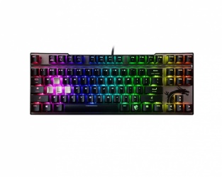 Teclado Gamer MSI Vigor GK70 RGB, Teclado Mecánico, Cherry MX Red, Alámbrico, Negro 