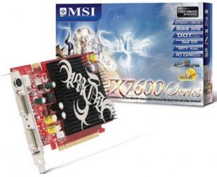 Tarjeta de Video MSI NVIDIA Geforce 7600GS, 256MB 128-bit GDDR2, PCI Express x16 
