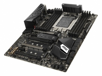 Tarjeta Madre MSI ATX X399 SLI PLUS, S-TR4, AMD X399, 128GB DDR4 para AMD 