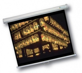 Multimedia Screens Pantalla de Proyección Manual MSC-305, 170'', Blanco 