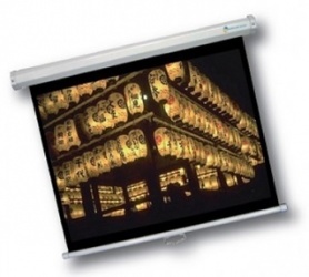 Multimedia Screens Pantalla de Proyección Manual MSC-178, 100'', Blanco 