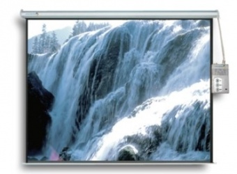 Multimedia Screens Pantalla de Proyección Electrica MSE-305, 170'', Blanco 