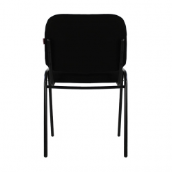 Mundo In Silla Fija 104Z, Asiento y Respaldo Acojinado, Negro 