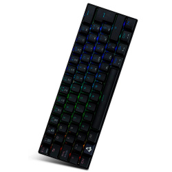 Teclado Gamer Munfrost Dark Moon ARGB 60%, Teclado Mecánico, Switch Blue, Alámbrico, Negro (Español) 