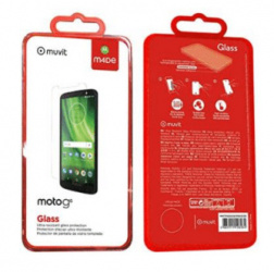 Muvit Protector de Pantalla MMTPG0029 para Moto G6, Transparente 