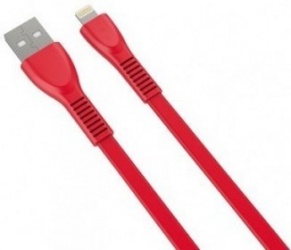 Naceb Cable de Carga Lightning Macho - USB A Macho, 1 Metro, Rojo, para iPhone/iPad 