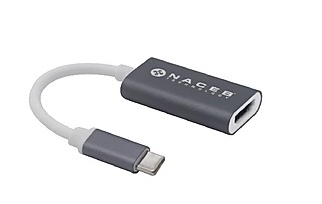 Naceb Adaptador USB C Macho - HDMI Hembra, Gris/Blanco 