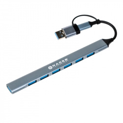 Naceb Hub USB-C - USB-A 2.0, USB-A 3.0, 480 Mbit/s 