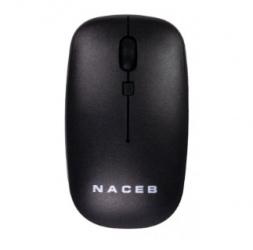 Mouse Naceb NA-0136, Inalámbrico, Óptico, 1.600DPI, RF Inalámbrico, Negro 