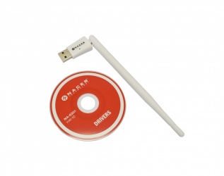 Naceb Adaptador de Red USB NA-0201, Inalámbrico, 2.4GHz, Antena de 6dBi 