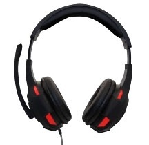 Naceb Audífonos Gamer NA-0304R, Alámbrico, 3.5mm, Negro/Rojo 