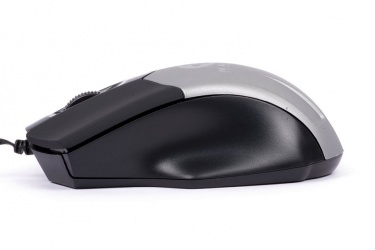 Mouse Naceb Óptico NA-037, Alámbrico, USB, 1000DPI, Negro/Gris 