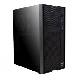 Gabinete Naceb Cypher NA-0611, Midi-Tower, ATX/Micro-ATX/Mini-ITX, USB 2.0/3.0, sin Fuente, 3 Ventiladores Instalados, Negro ― Solo tiene 2 ventiladores 