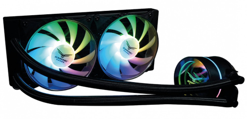 Naceb Everest 240 Enfriamiento Líquido para CPU, 2x 120mm, hasta 1800RPM, Negro  