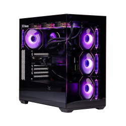 Gabinete Naceb NA-0637N, Midi-Tower, ATX/Micro-ATX/Mini-ITX, USB 3.0, sin Fuente, 4 Ventiladores Instalados, Negro ― El gabinete tiene varios golpes, así como la tapa lateral de cristal quebrada. 