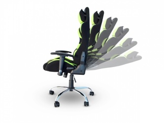 Naceb Silla Gamer Viper, hasta 140Kg, Negro/Verde 