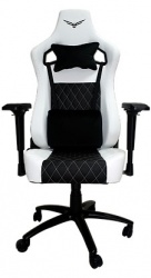 Naceb Silla Gamer Raven, hasta 140Kg, Negro/Blanco 