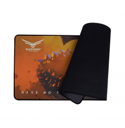Mousepad Naceb Wizard XL, 80 x 30cm, Grosor 4mm, Negro/Naranja 