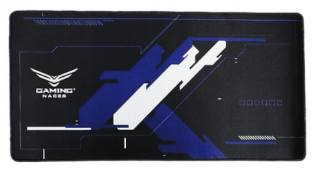 Mousepad Naceb NA-0959, 60 x 30cm, Grosor 4mm, Negro/Azul 