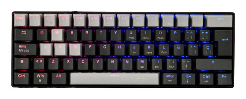 Teclado Gamer Naceb Viper LED RGB 60%, Teclado Mecánico, MX Red, Alámbrico, USB, Negro, Español 