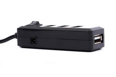 Naceb Hub USB 2.0, 4 Puertos, Negro 