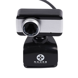 Naceb Webcam NA-297, 0.3MP, 640 x 480 Pixeles, USB, Negro/Gris 