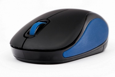 Mini Mouse Naceb Óptico NA-563A, Inalámbrico, 1000DPI, Azul 