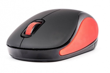 Mini Mouse Naceb Óptico NA-563R, Inalámbrico, 1000DPI, Rojo 