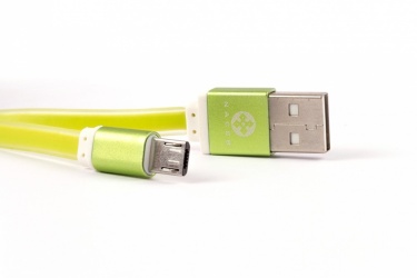 Naceb Cable USB 2.0, USB A Macho - Micro USB Macho, 1 Metro, Verde 