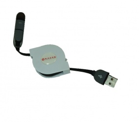 Naceb Cable de Carga Micro-USB B Macho - Lightning Macho, 1 Metro, Blanco, para iPhone 5/6 