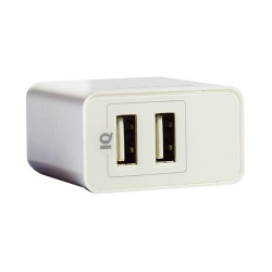 Naceb Cargador NA-604, 5V, 2x USB 2.0, Blanco 