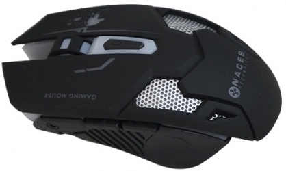 Mouse Naceb Láser NA-615, Alámbrico, USB, 2400DPI, Negro 