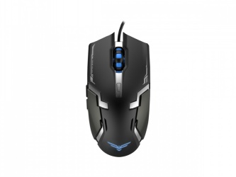 Mouse Gamer Ergonómico Naceb Láser NA-629, Alámbrico, USB, 3200DPI, Negro 