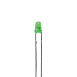 Nacional LED Verde ST-LD3VC, 3mm, 10 Piezas 