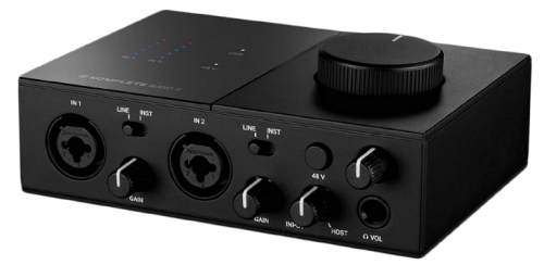 Native Instruments Interfaz de Audio Komplete Audio 2, XLR/TRS, USB, Negro 