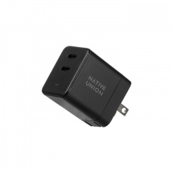Native Union Cargador de Pared GaN, 35W, 2x USB-C, Negro 