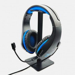 Nayal Audífonos Gamer WB-0004, Alámbrico, 3.5mm, Negro/Azul 