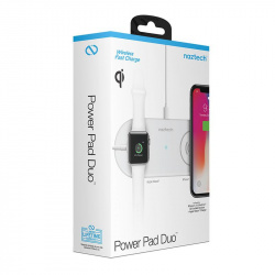Naztech Base de Carga Inalámbrica Power Pad Duo, 10W, USB C, Blanco 