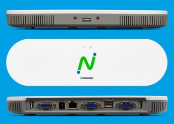 NComputing MX100 Thin Client para vSpace, 1x RJ-45, 3x USB 2.0, Gris/Blanco 