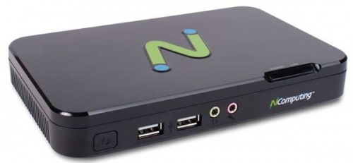 nComputing N400 Thin Client para Citrix, 512MB RAM, USB 2.0, Gigabit Ethernet, Negro 