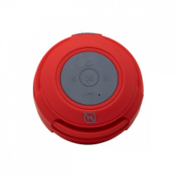 Necnon Bocina Portátil NB-03W PRO, Bluetooth, Inalámbrico, 3W RMS, Rojo - Resistente al Agua 
