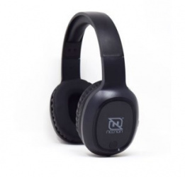 Necnon Audífonos con Micrófono NBAB042400, Bluetooth, Inalámbrico, 3.5mm, Negro 