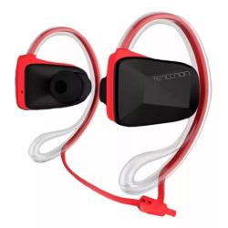 Necnon Audífonos Deportivos NBE-01, Inalámbrico, Bluetooth, Rojo 