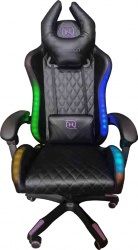 Necnon Silla Gamer NSG-RGB 1, hasta 150kg, Negro/Blanco 
