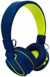 Necnon Audífonos con Micrófono NBH-05, Bluetooth, Alámbrico/Inalámbrico, 3.5mm, Azul 