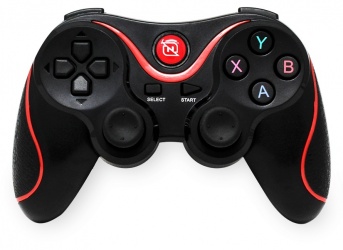 Necnon Trade Gamepad NGP-1, Inalámbrico, Bluetooth, Negro/Rojo 
